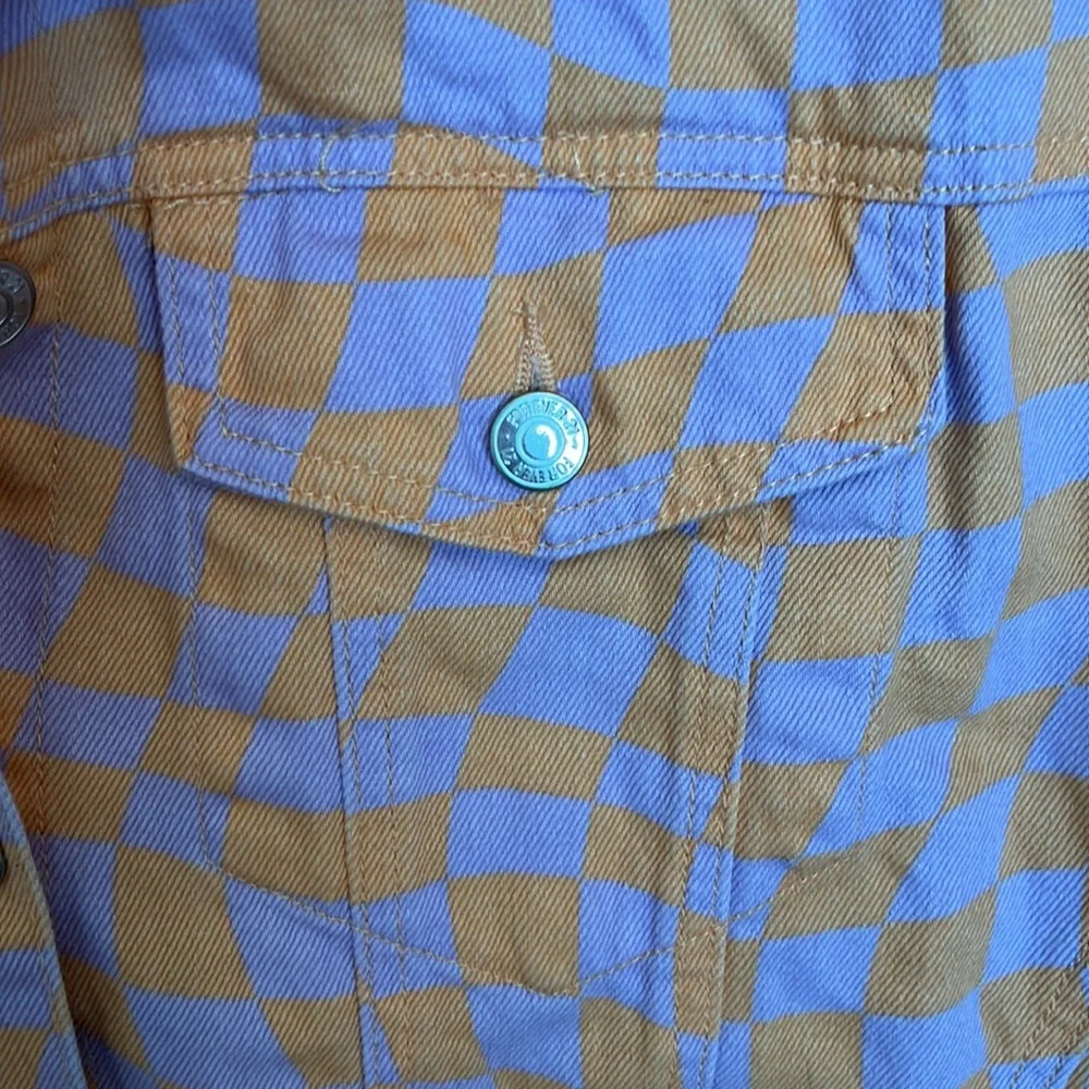 Forever 21 Checkered Jean Jacket - Picture 3 of 10
